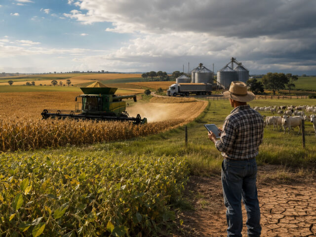 Agronegócio brasileiro vive momento de recordes, exportações fortes e pressão financeira no campo
