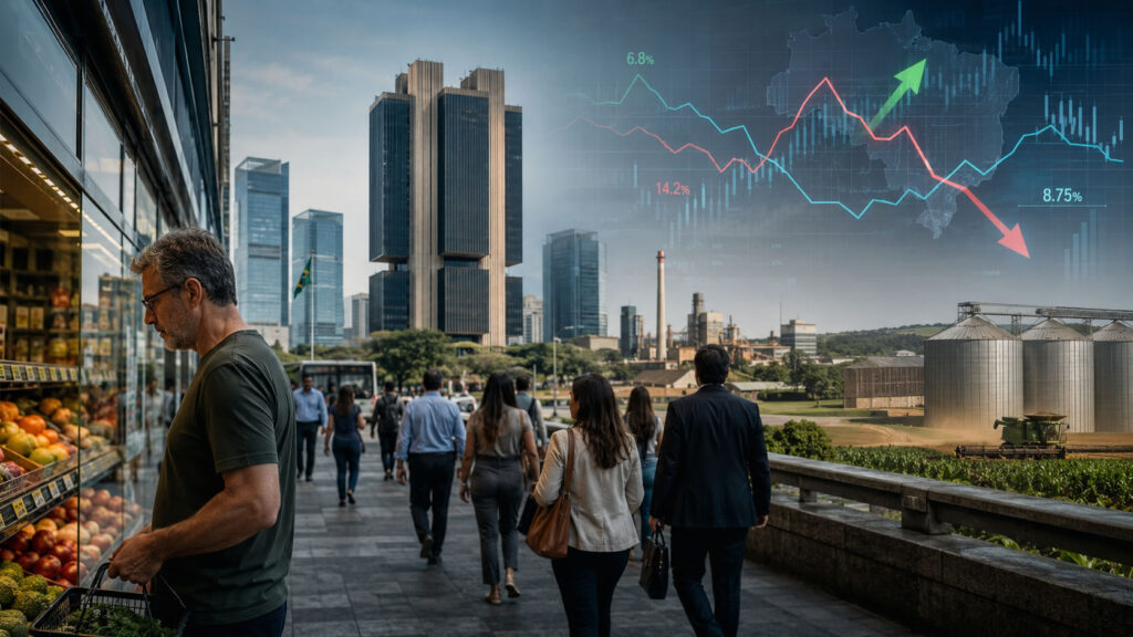 Corte da Selic reacende debate sobre economia brasileira em meio à inflação, dólar pressionado e crescimento moderado