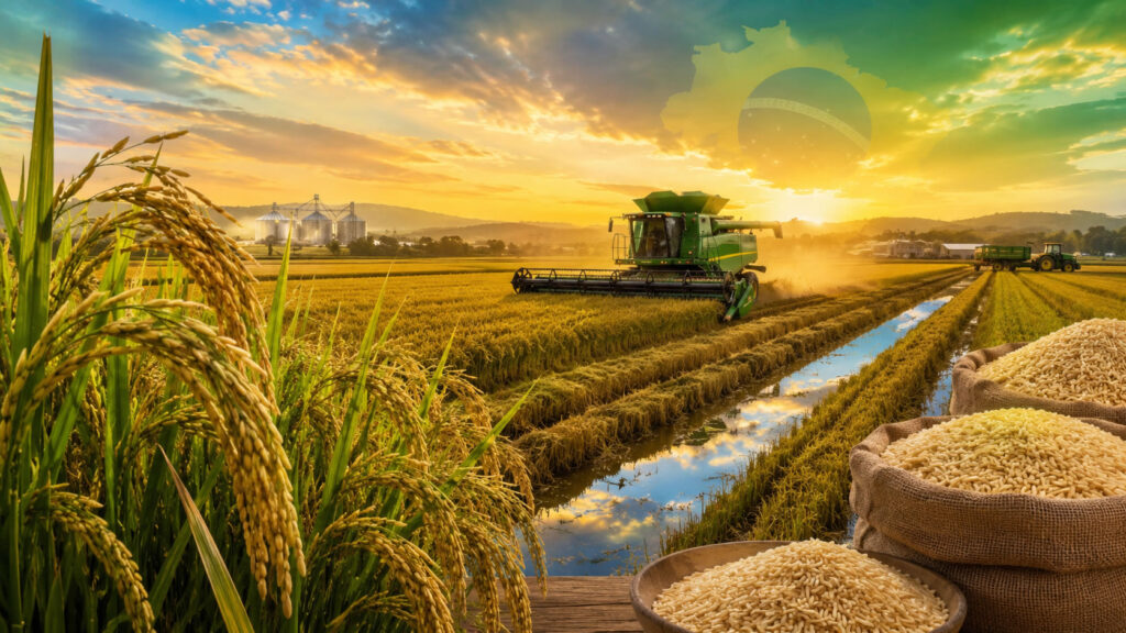Arroz: a produção que sustenta a mesa dos brasileiros e fortalece o agronegócio nacional