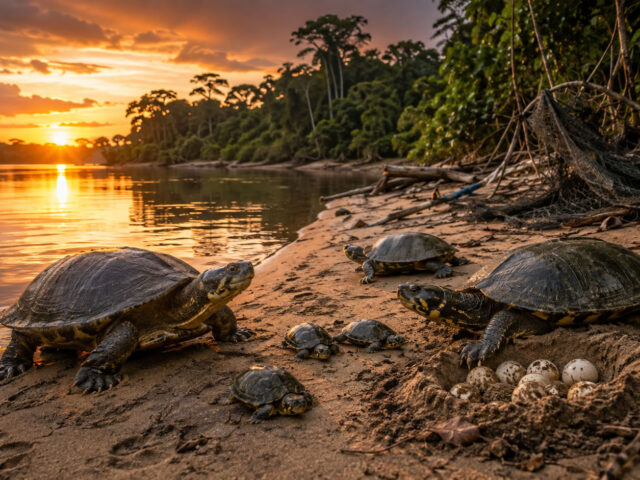 Cágado-iaçá entra na lista brasileira de espécies ameaçadas após forte declínio na Amazônia