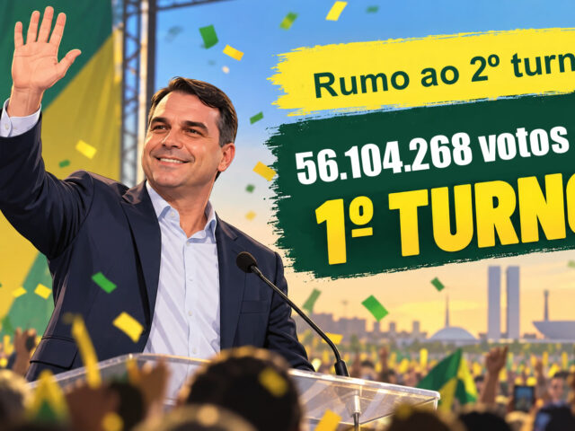Flávio lidera 1º turno – Brasil se coloriu de verde e amarelo